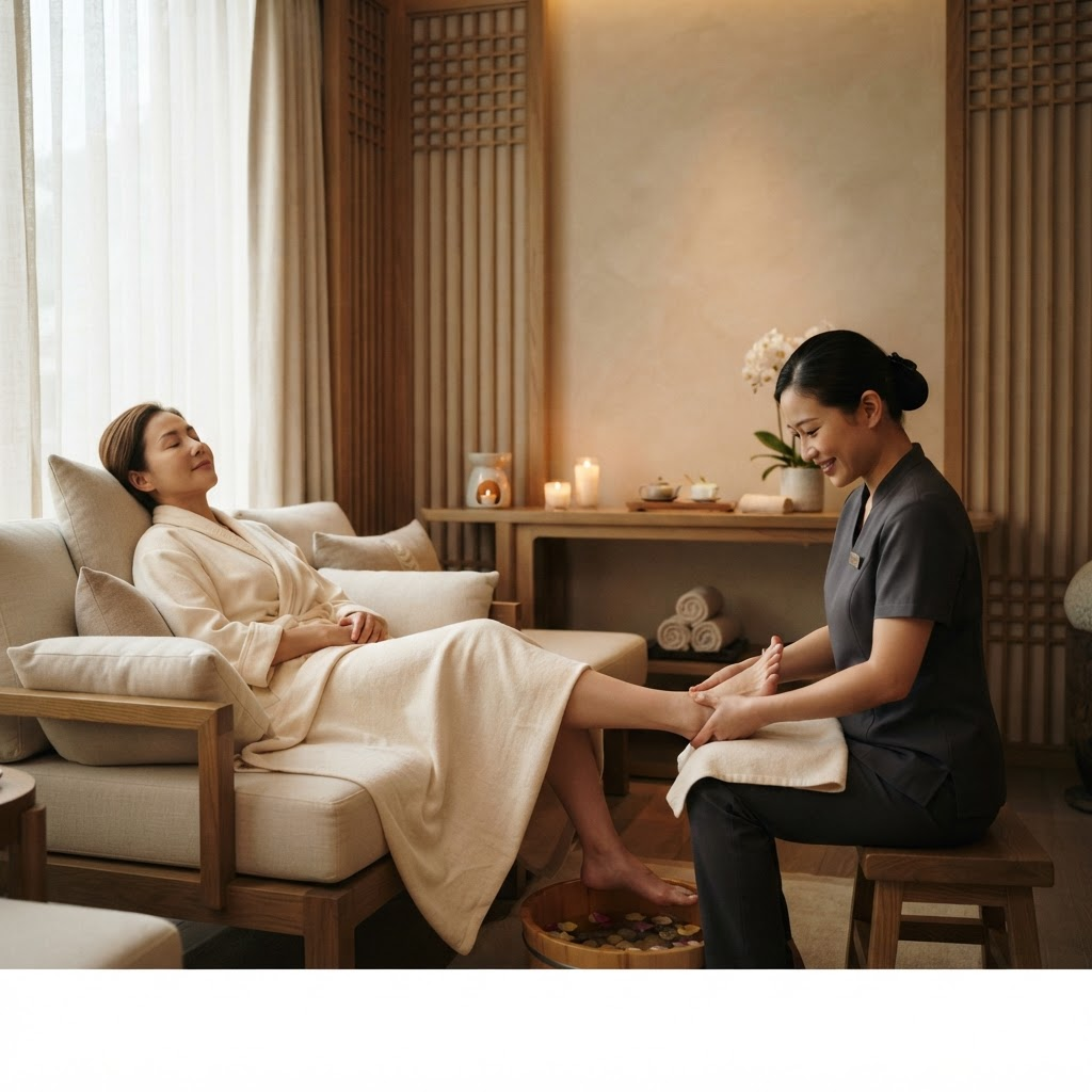 Foot Reflexology treatment